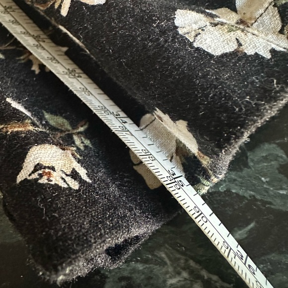 Old Navy | Square Neck Linen Blend Dress - Black & White Floral Mini - NWOT - Picture 8 of 9